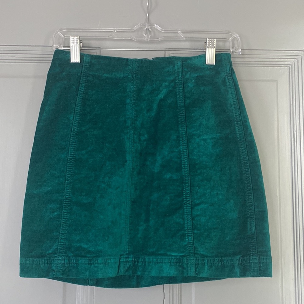 Free people velvet modern femme skirt